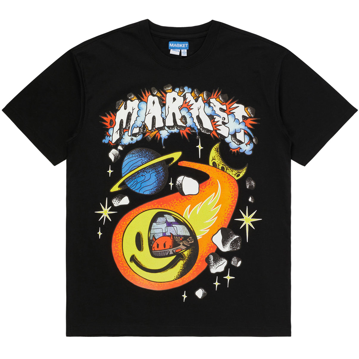 Smiley Conflicted Tee - Black