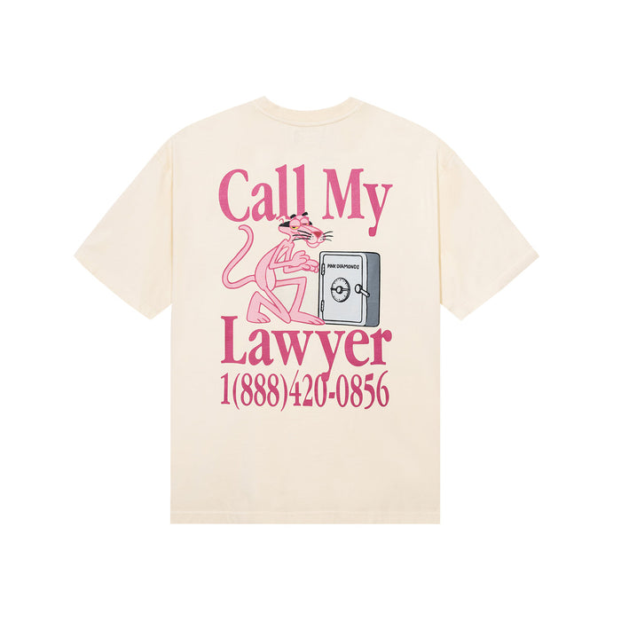 Pink Panther Call My Lawyer Tee - Ecru