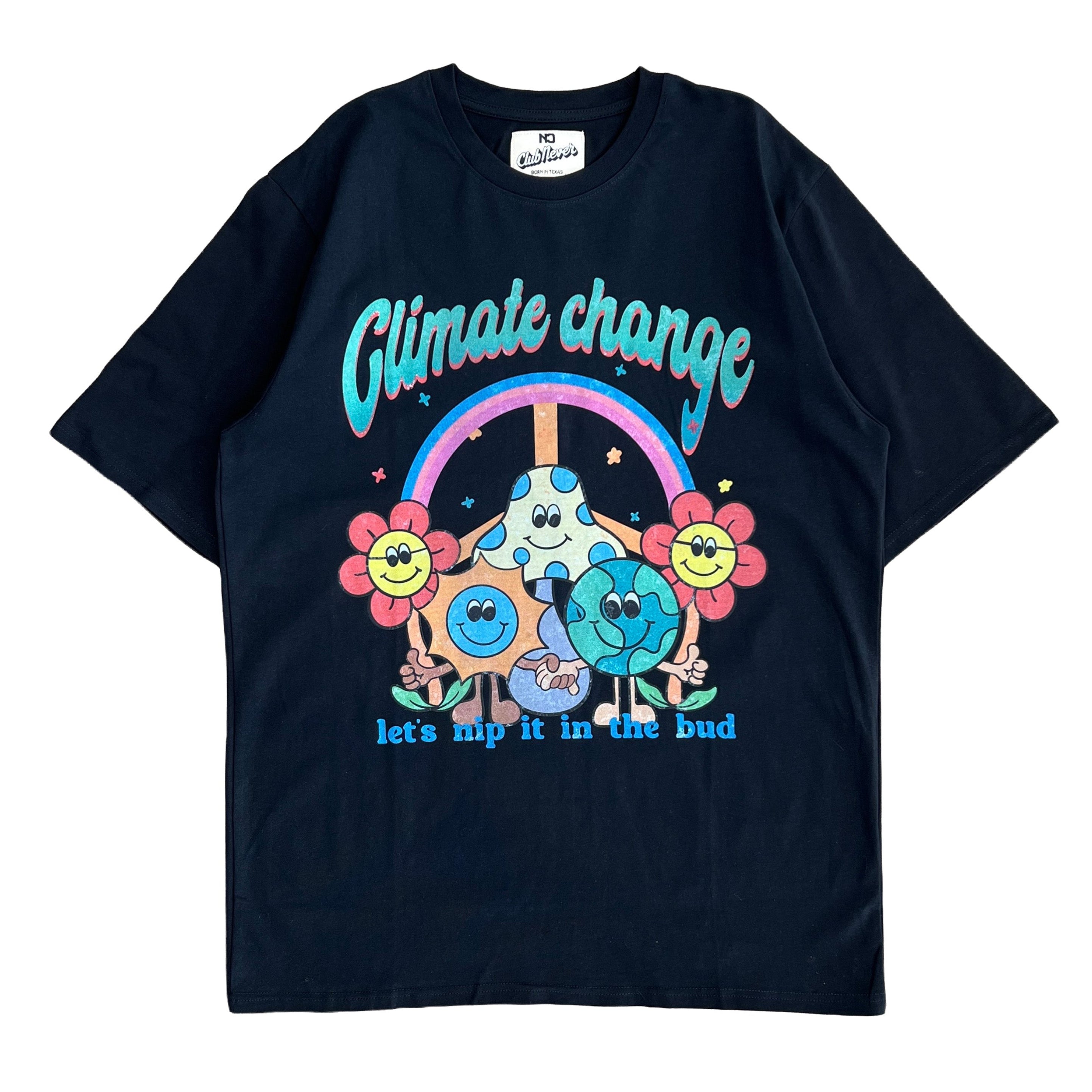 Climate Change Earth Tee - Black – Club Never