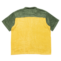 Potato Chip Terry Cloth Beach Shirt - Green