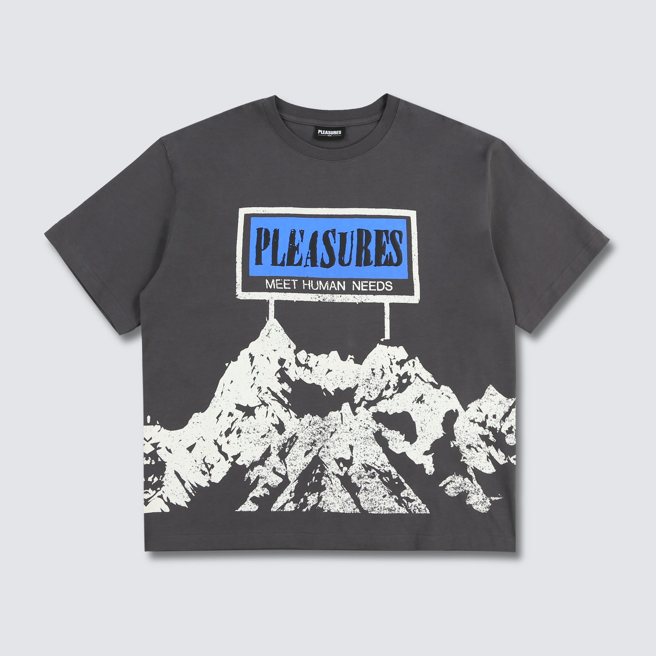 Human Needs Heavyweight Tee - Charcoal Grey