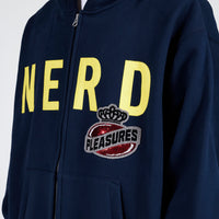 Nerd Zip Up Hoodie - Navy
