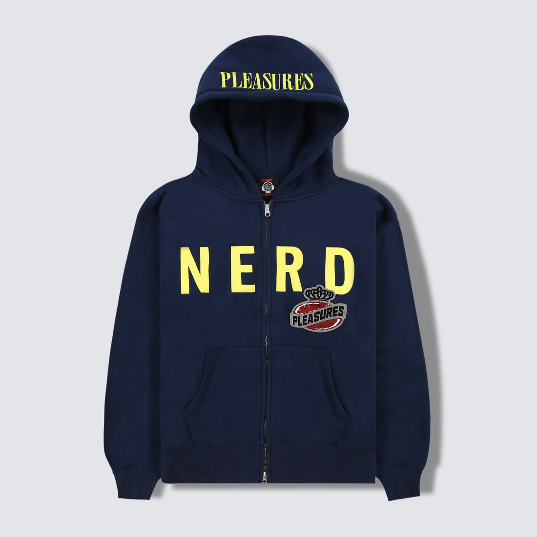 Nerd Zip Up Hoodie - Navy
