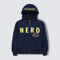 Nerd Zip Up Hoodie - Navy