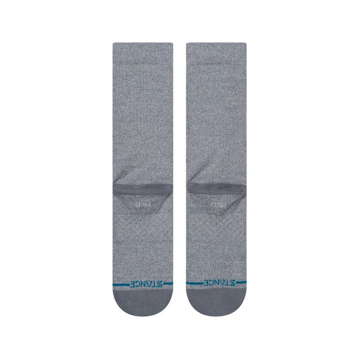 Icon Crew Socks - Heather Grey