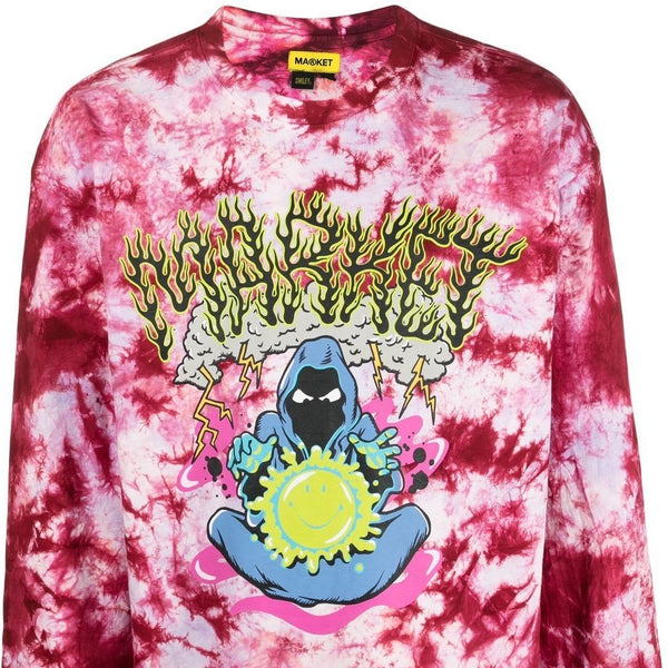 T-shirt Wild Tie Dye Grim Reaper – Born To Lose Live To Win, Glow In The Dark, Nera