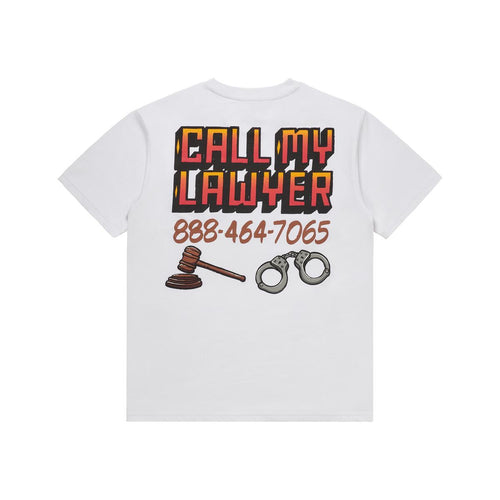Call My Lawyer Sign Tee - White