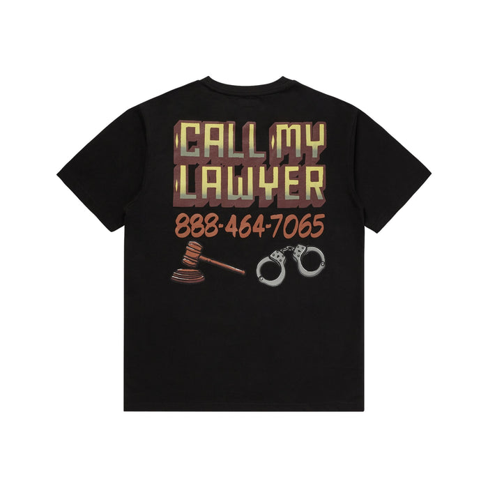 Call My Lawyer Sign Tee - Black
