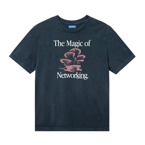 Social Network Tee - Washed Black