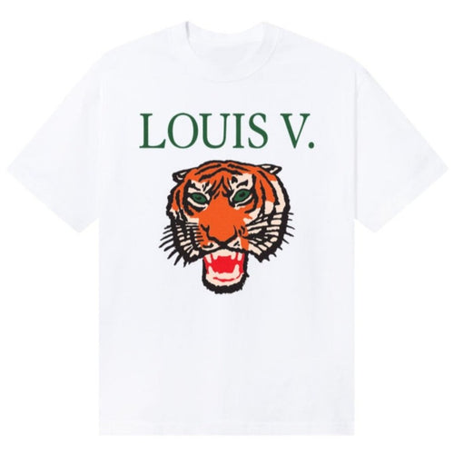 Louis The Tiger Tee - White