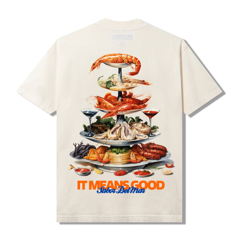 Mariscos Tee - Cream