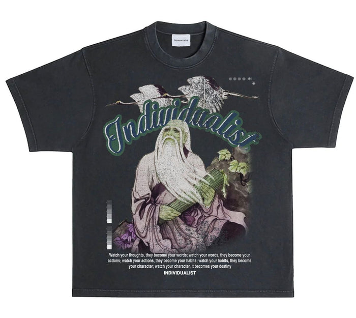 Destiny Lao Tzu Tee - Vintage Black