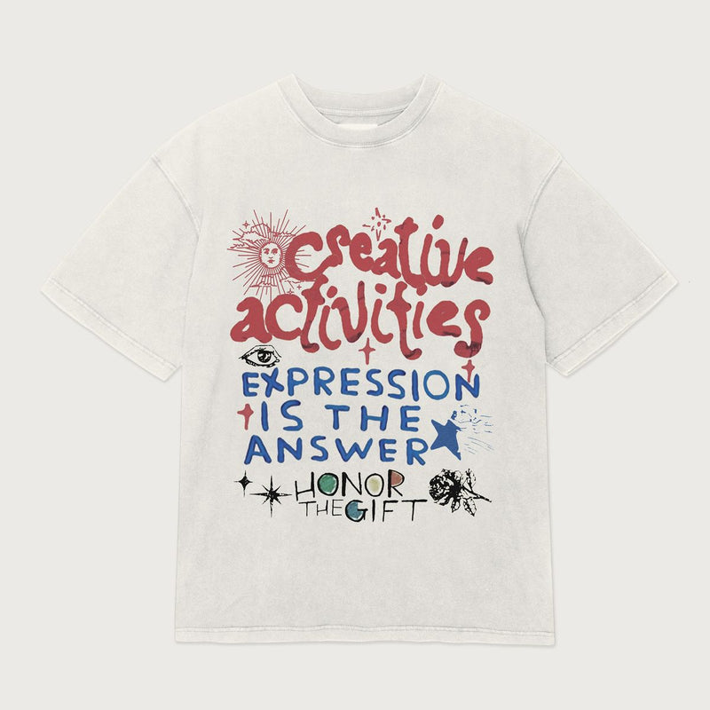 Creative Activities Tee - Bone