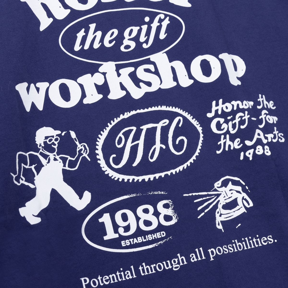 Honor Workshop Tee - Navy
