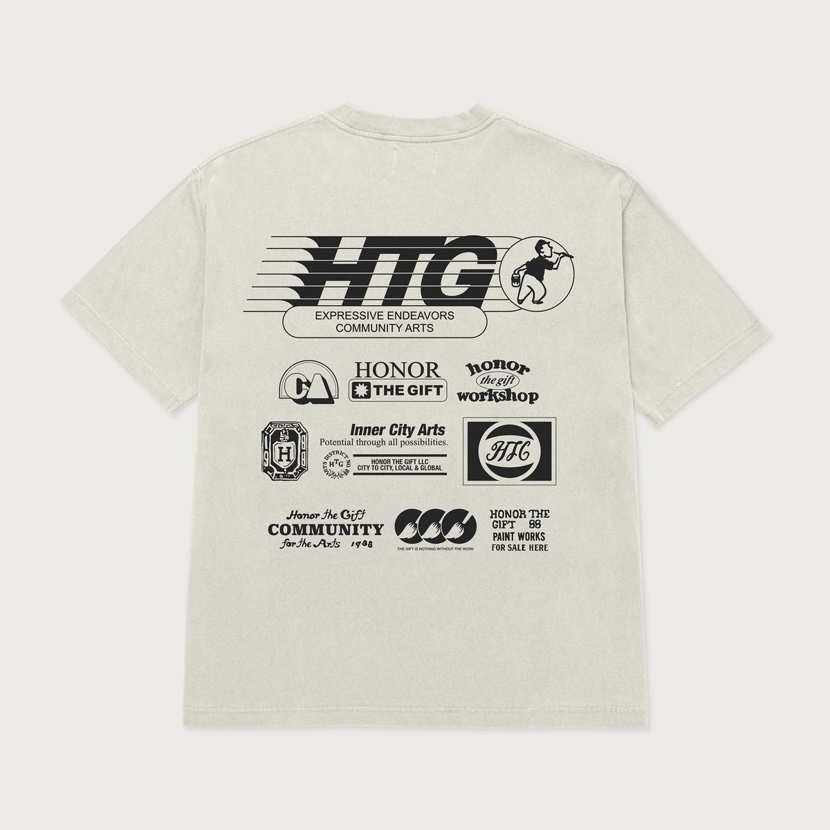 Paint Works Tee - Cream
