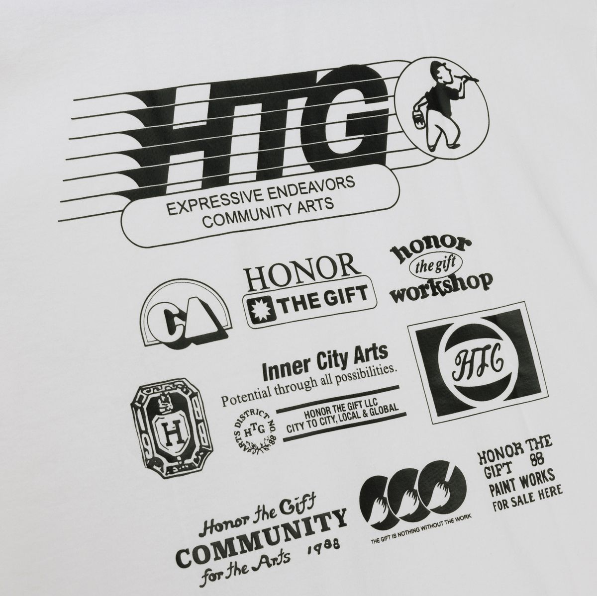 Paint Works Tee - Cream