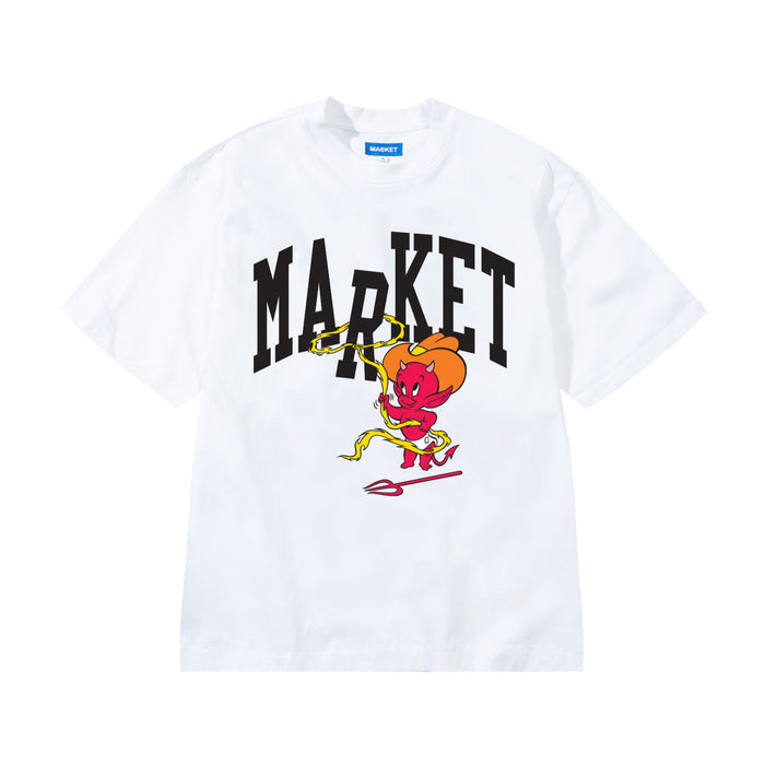 Hot Stuff Cowboy Arc Tee - White