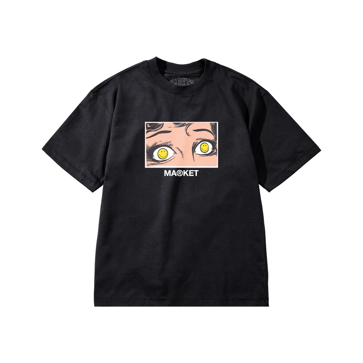 Smiley Eye See You Tee - Washed Black