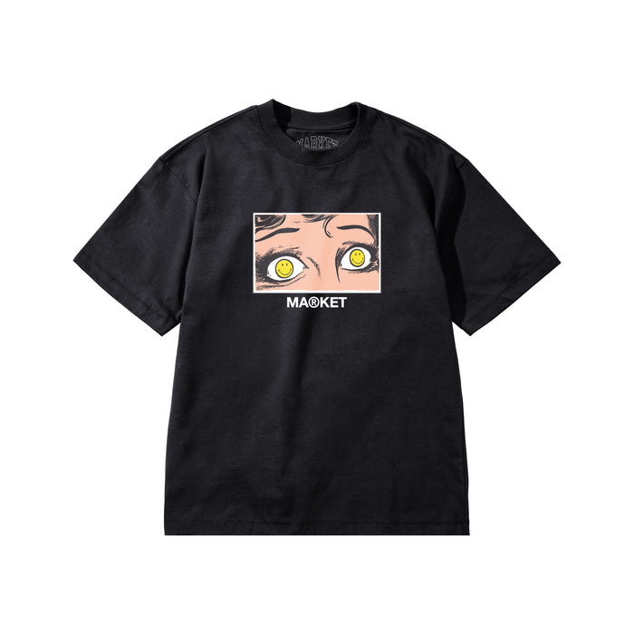 Smiley Eye See You Tee - Washed Black