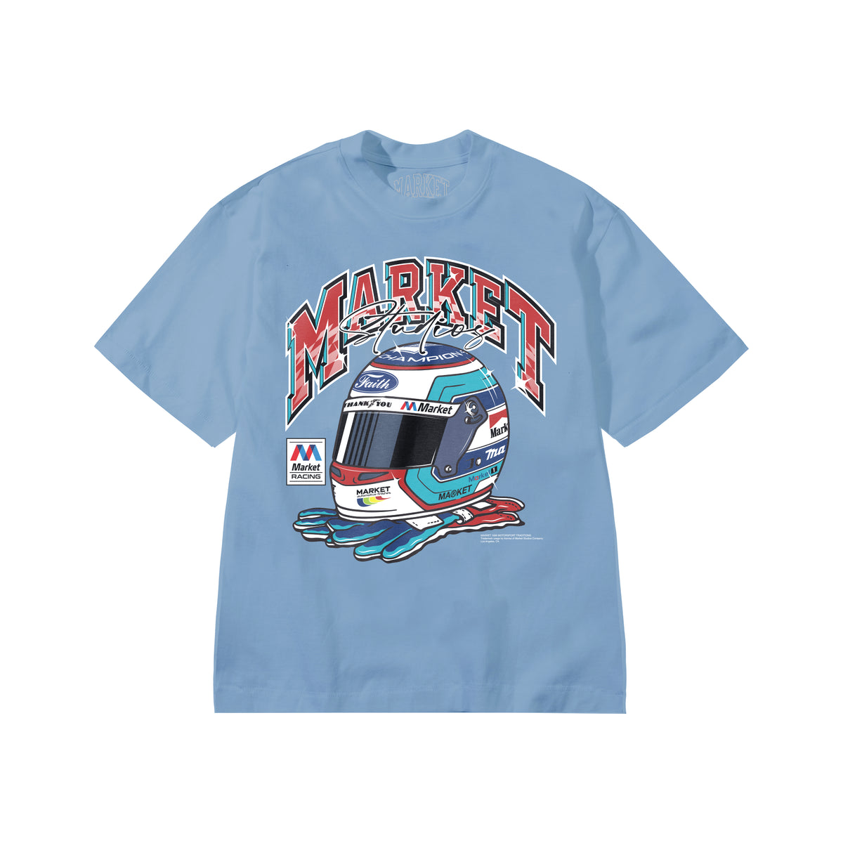 Racing Tee - Dusk Blue