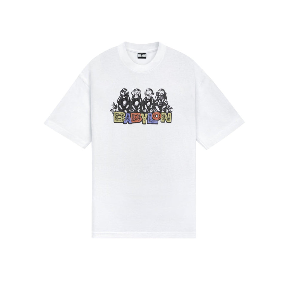 Monkey Tee - White