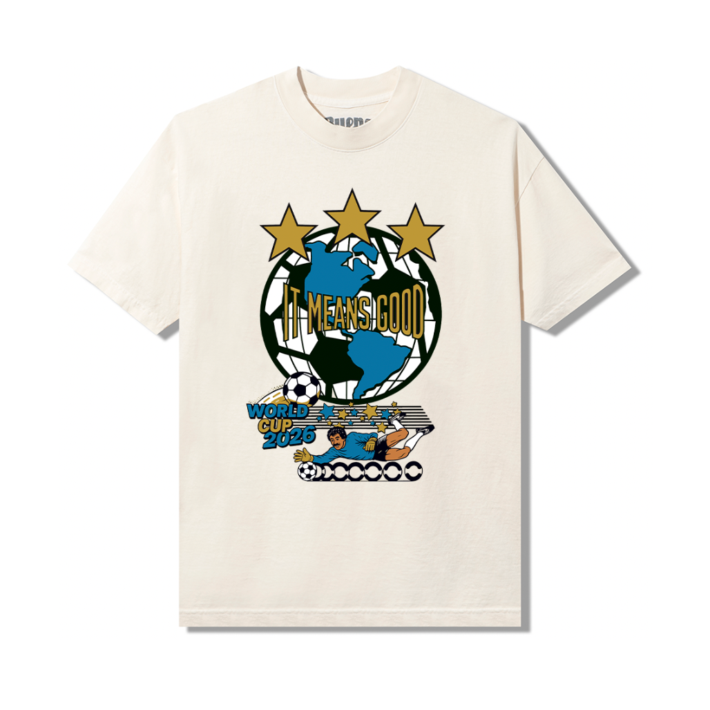 One World Shields Tee - Cream