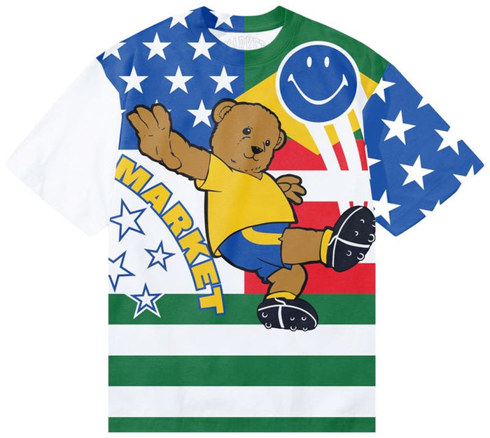 Smiley Shoot Your Shot Bear Tee - Multi