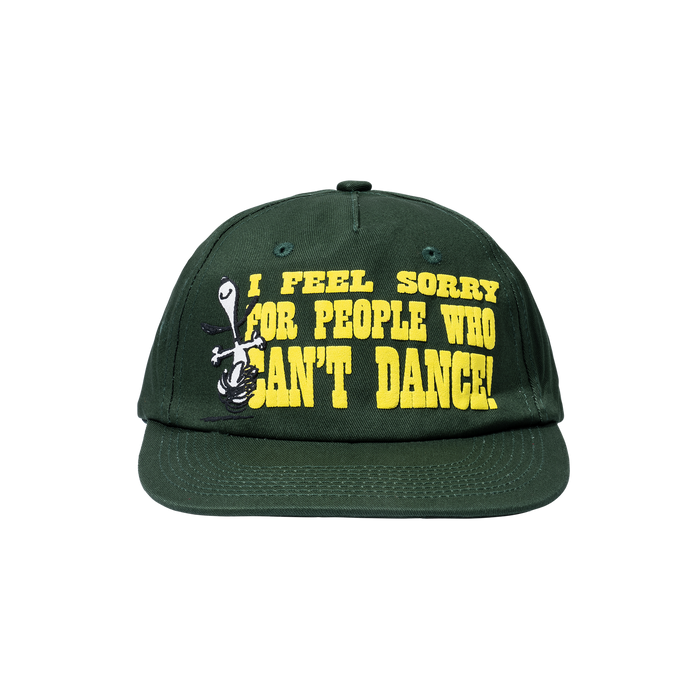 Peanuts Dancing 5 Panel Hat - Green