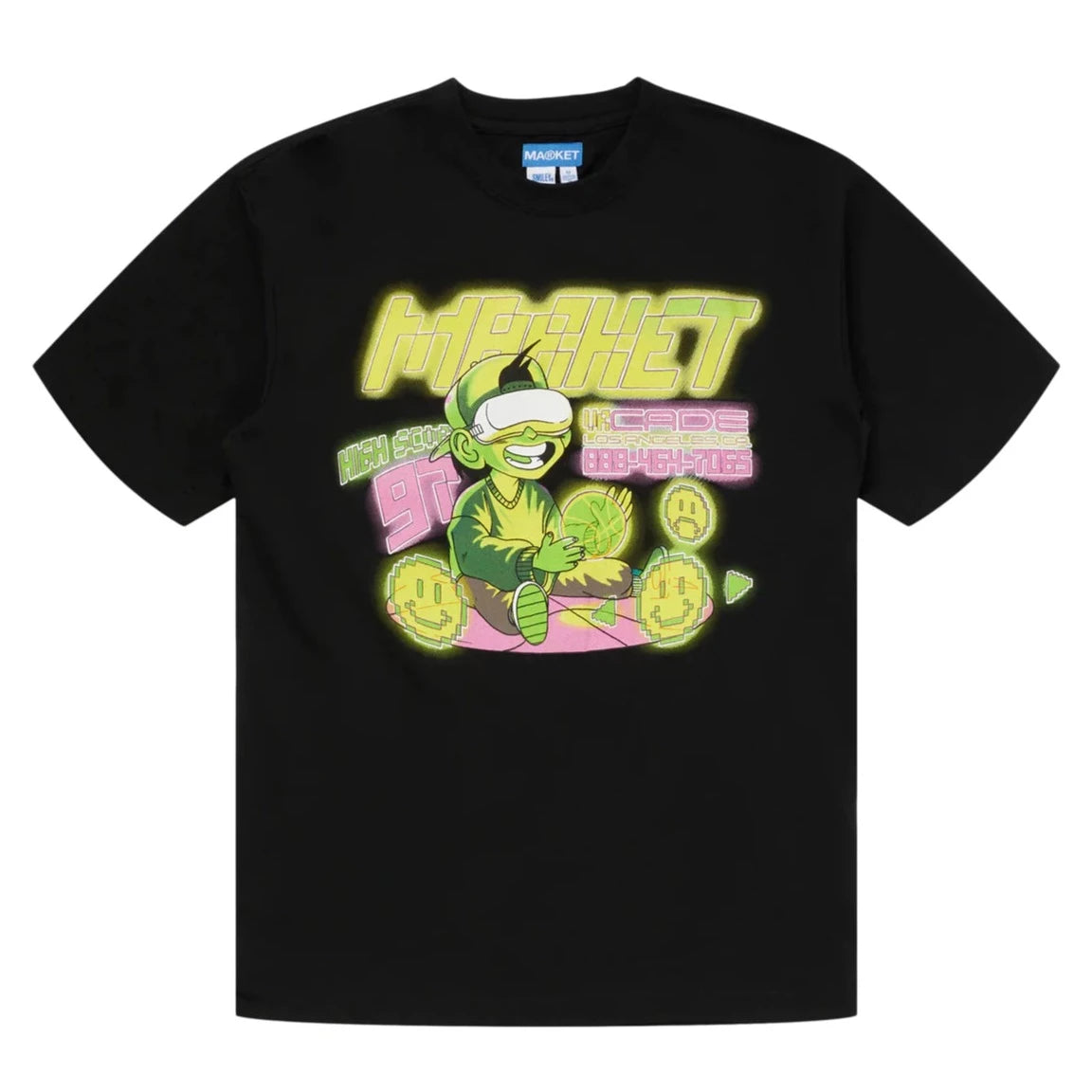 Smiley High Score Tee - Black