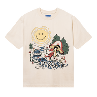 Smiley Quiet Time Tee - Cream