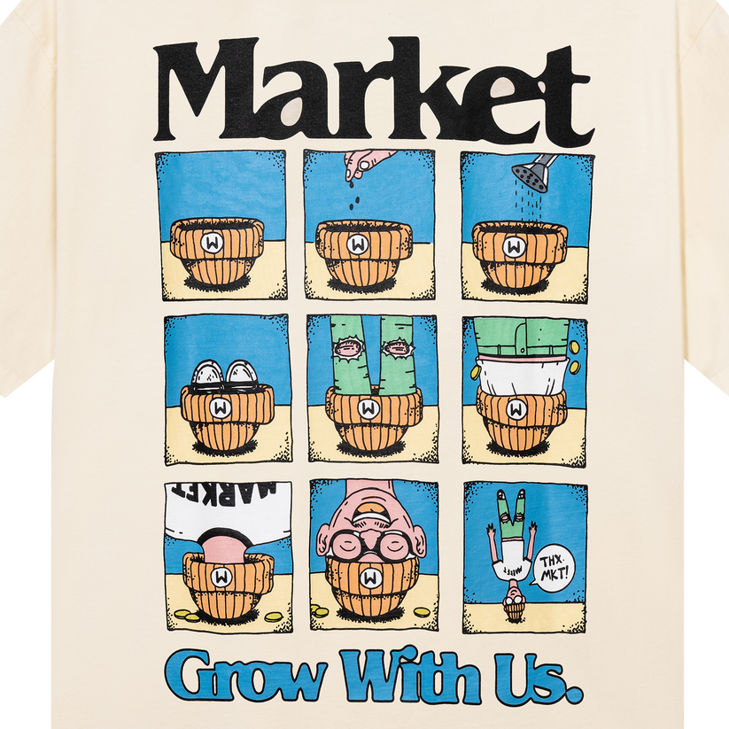 Grow With Us Tee - Cream