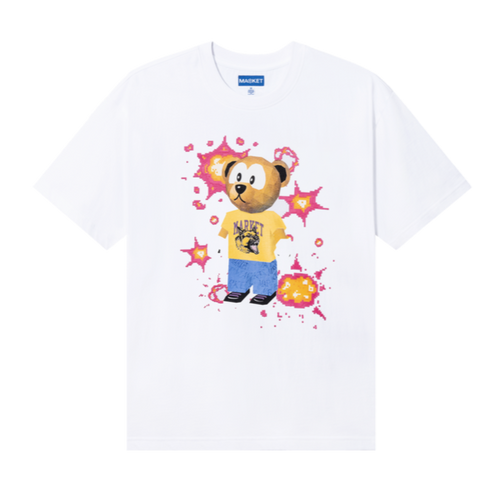 32-Bit Bear Tee - White