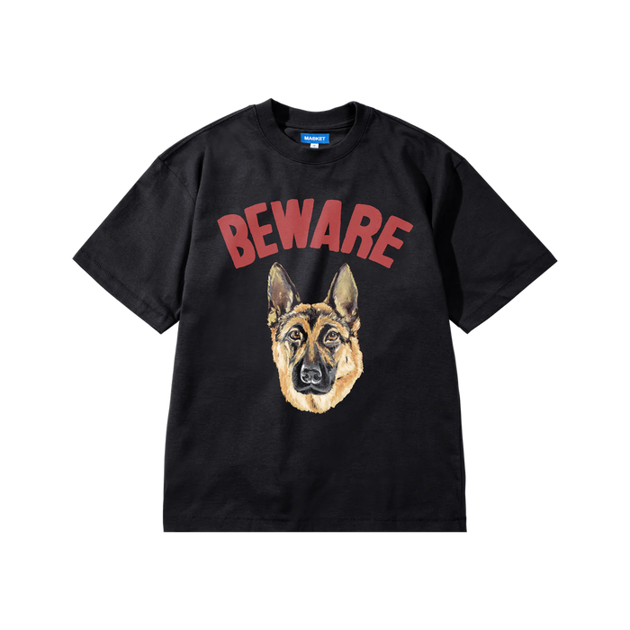 Beware Sign Tee - Black