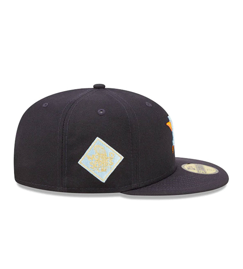 Houston Astros Clouds Under 59FIFTY Fitted Cap - Navy