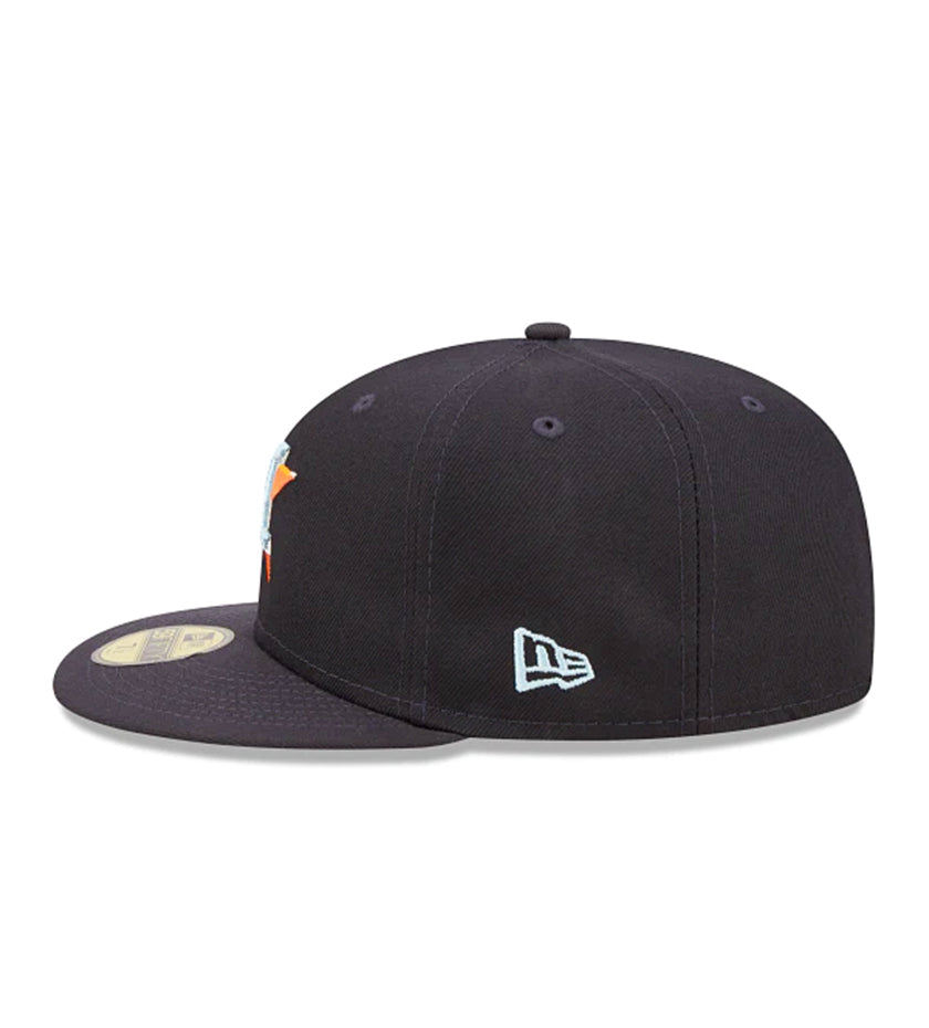 Houston Astros Clouds Under 59FIFTY Fitted Cap - Navy