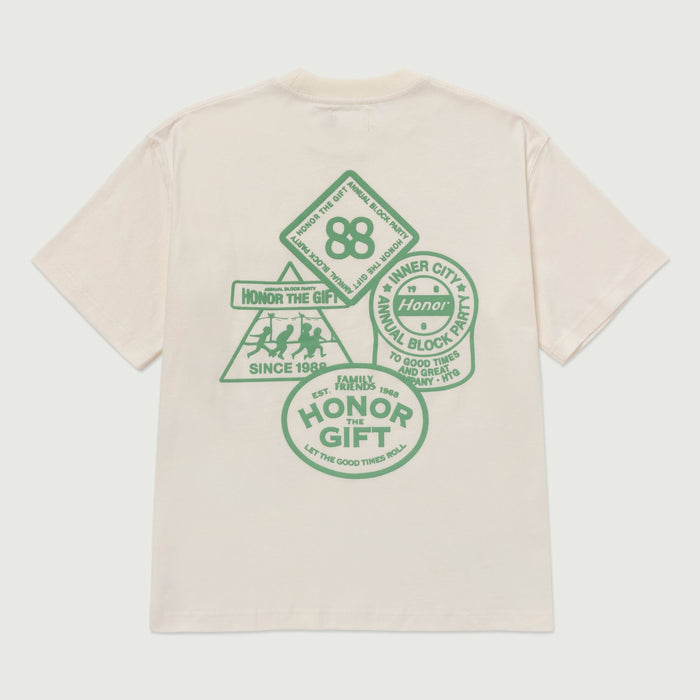 88 Block Tee - Bone