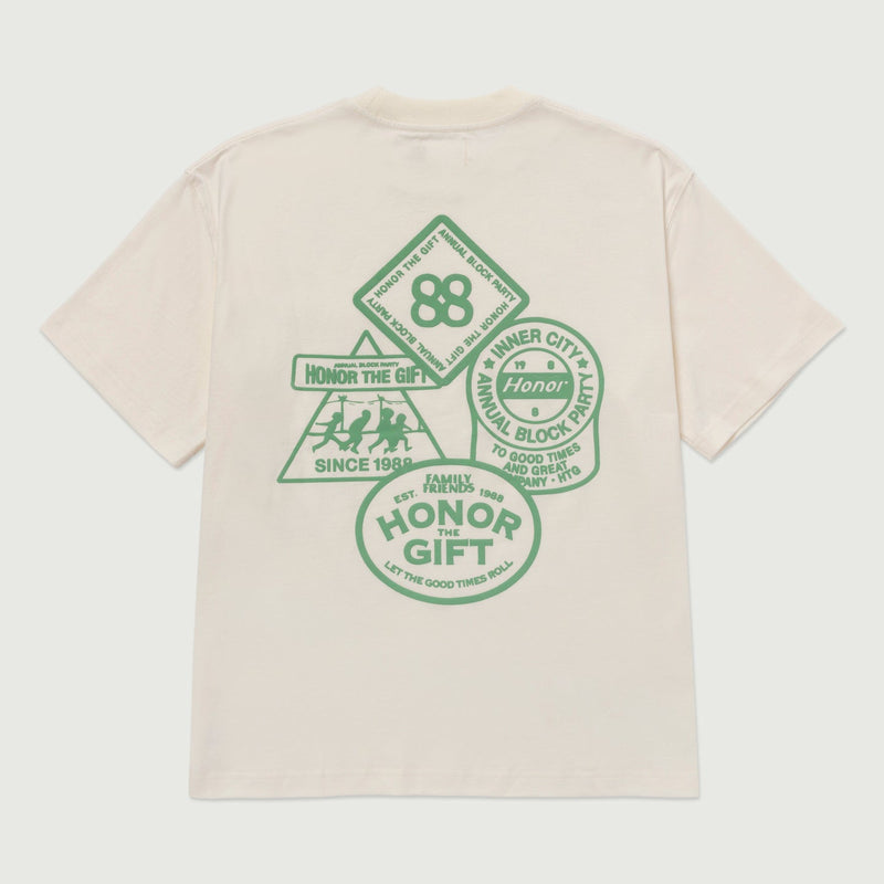88 Block Tee - Bone