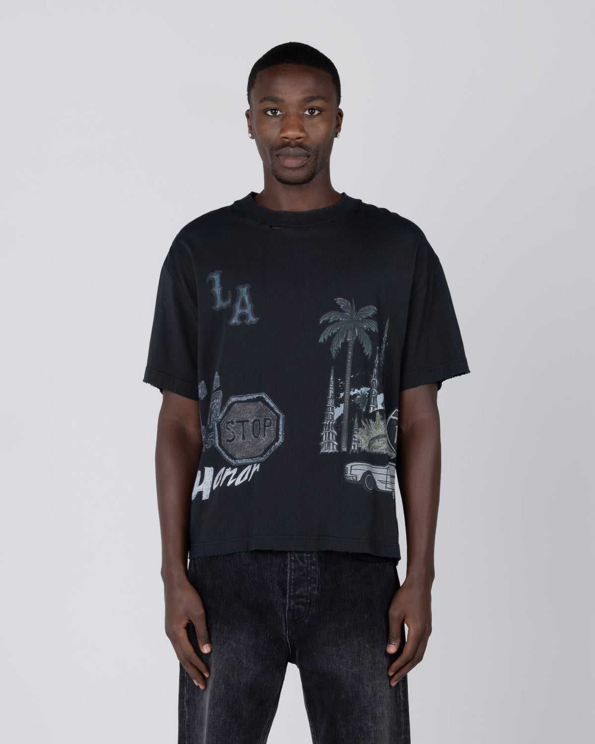 All Over Los Angeles Tee - Black