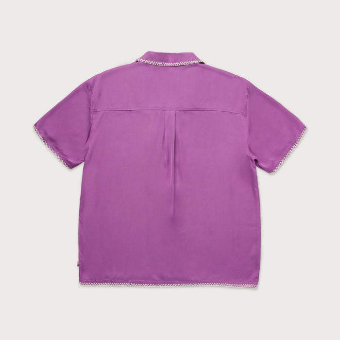 Blanket Stitch Woven - Purple