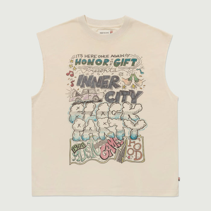 Block Party Cut-Off - Bone