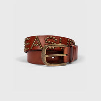 Pleasures Studded Belt - Brown