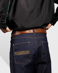 Pleasures Studded Belt - Brown