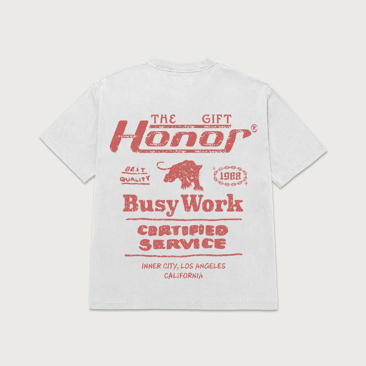 Busy Work Tee - White