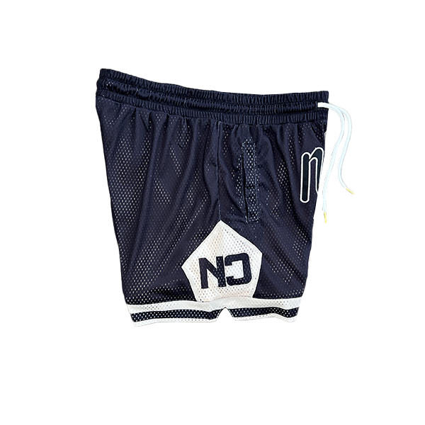 Never Script Mesh Shorts - Vintage Black