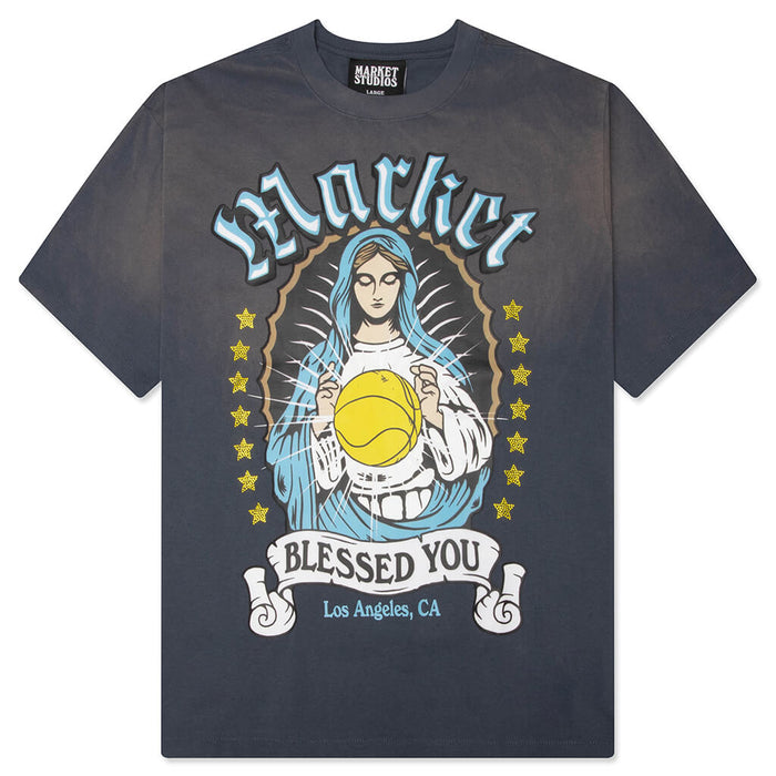 Bless The Ball Tee - Vintage Indigo