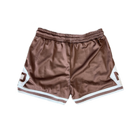 Never Script Mesh Shorts - Mocha