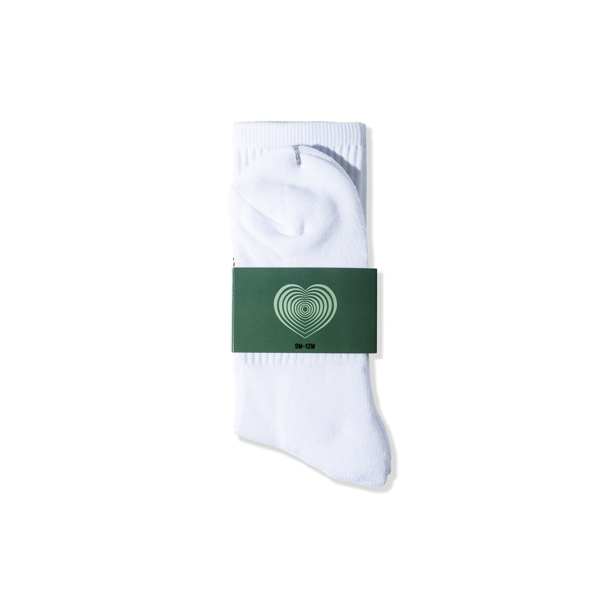 Script Logo Sock - White