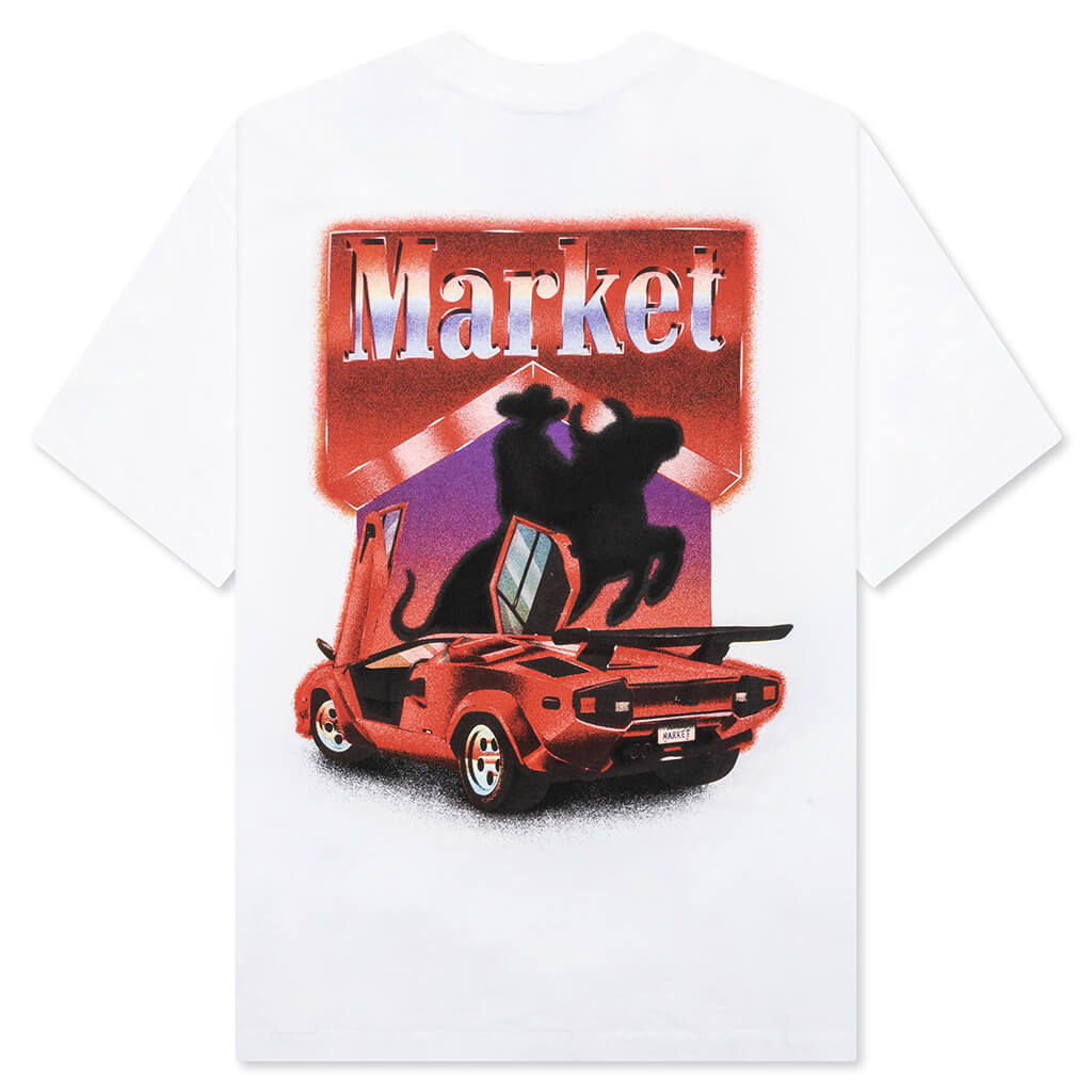 Bullrider Tee - White