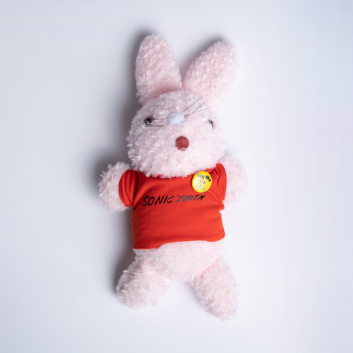 Sonic Youth Fuzzy Bunny Stuffed Animal - Pink