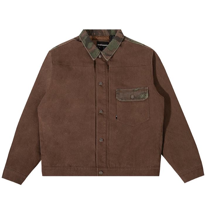 Camo Canvas Jacket - Brown